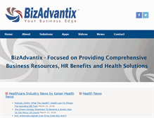 Tablet Screenshot of bizadvantix.com